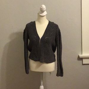Grey knit sweater